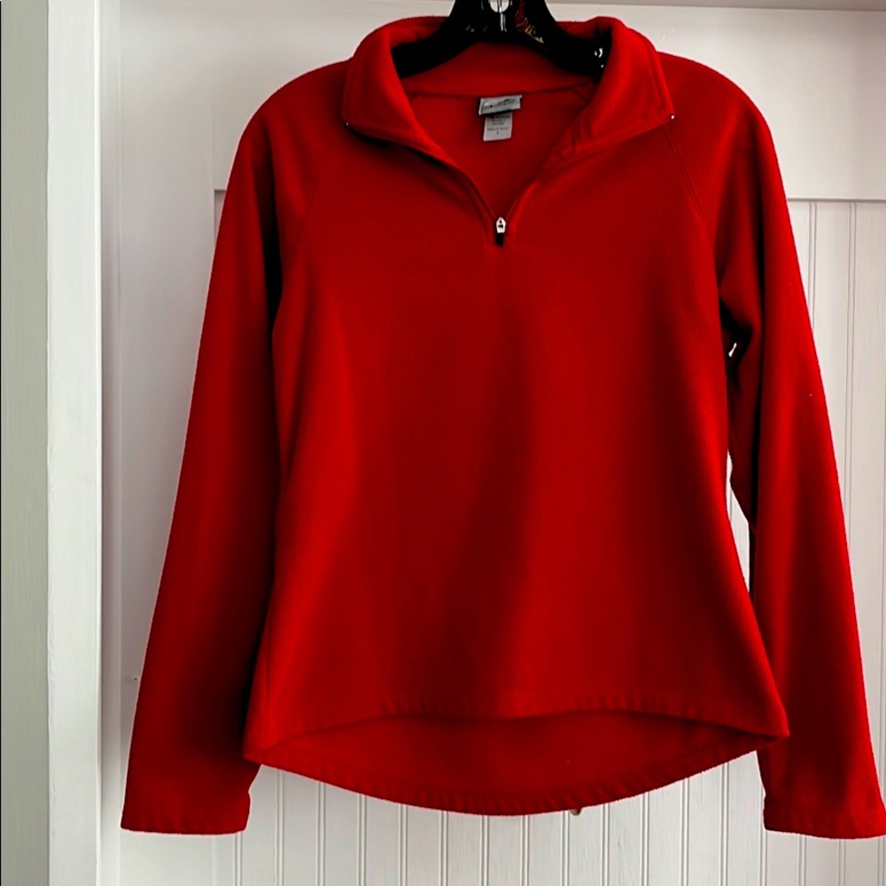 Champion red 1/4 zip pullover